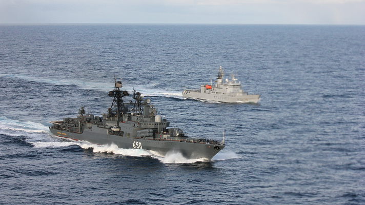 Росія почала військові навчання в Чорному морі