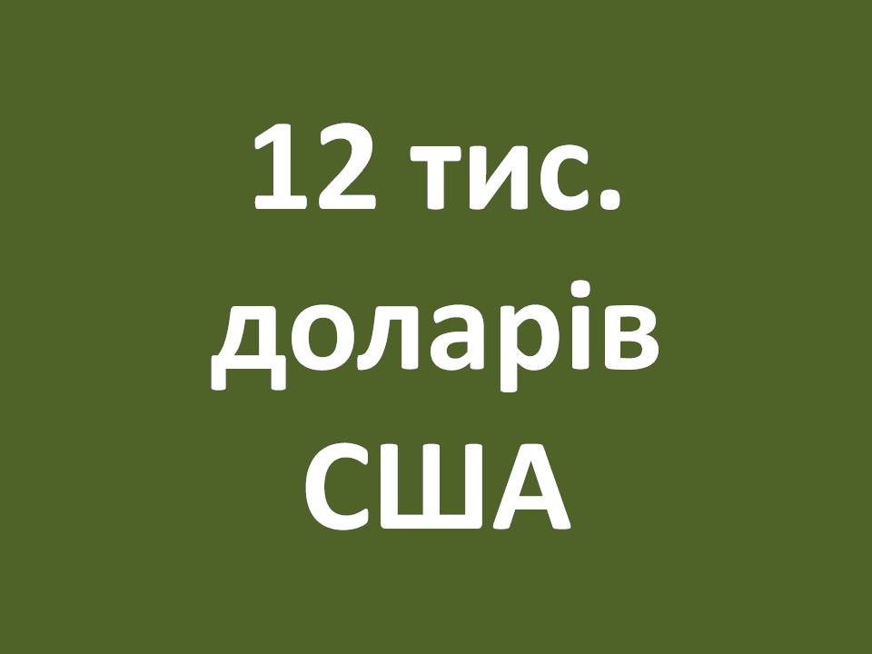 Цифра дня: $12 тисяч