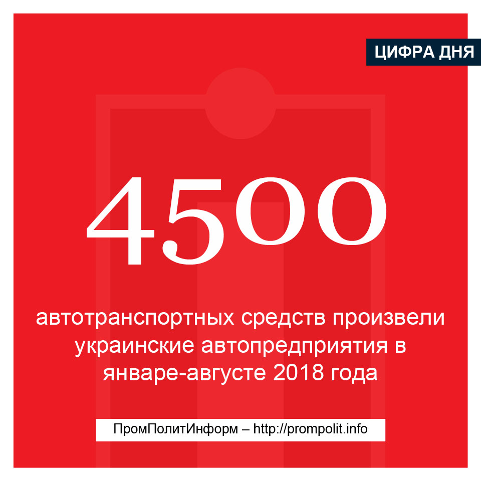 Цифра дня: 4500 автотранспортных средств произвели украинские автопредприятия