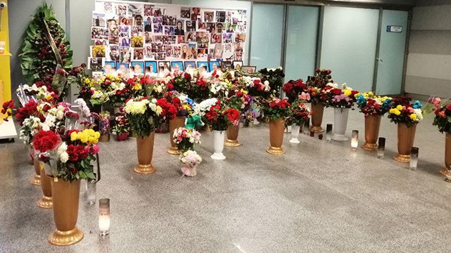 Прощание с жертвами авиакатастрофы продлится в «Борисполе» до 19 часов