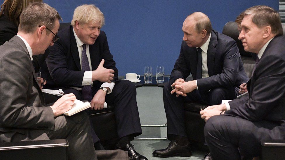 Джонсон отказал Путину в нормализации отношений между Британией и Россией