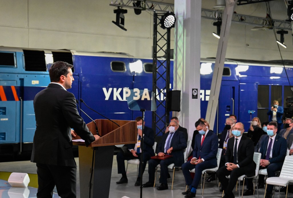 Володимир Зеленський дав старт «Великому будівництву» на Укрзалізниці