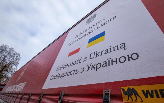 В Украину прибыло около 280 тонн гуманитарной помощи от Польши