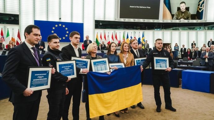 Европарламент вручил премию Сахарова смелому народу Украины