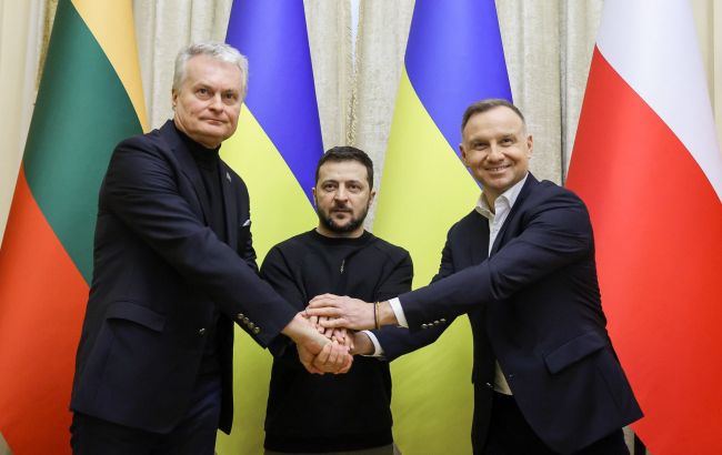 Володимир Зеленський підписав з президентами Польщі та Литви спільну декларацію