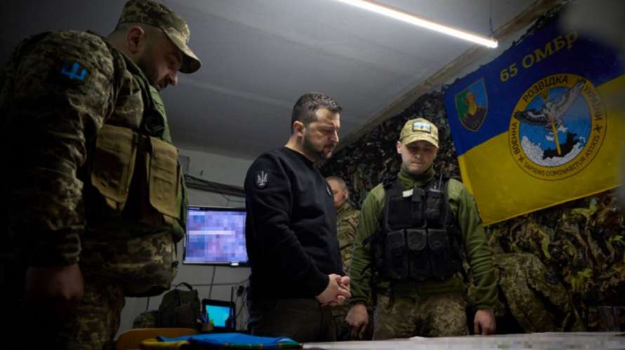 Володимир Зеленський відвідав передові позиції українських військовослужбовців у Запорізькій області