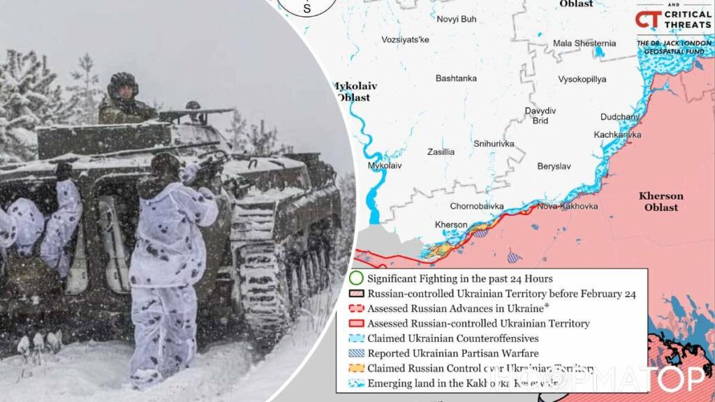 ЗСУ дратують супротивника на Херсонщині та наступають під Лиманом – ISW