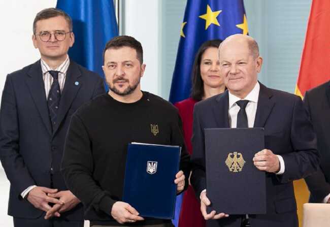 Володимир Зеленський і Олаф Шольц підписали двосторонню безпекову угоду