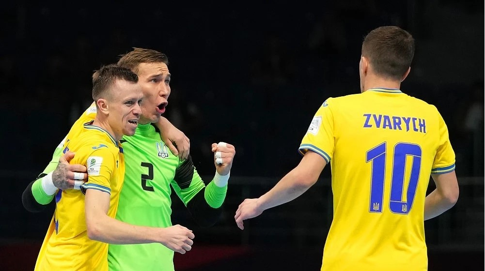 Украина победила Венесуэлу и впервые за 28 лет вышла в полуфинал чемпионата мира по футзалу