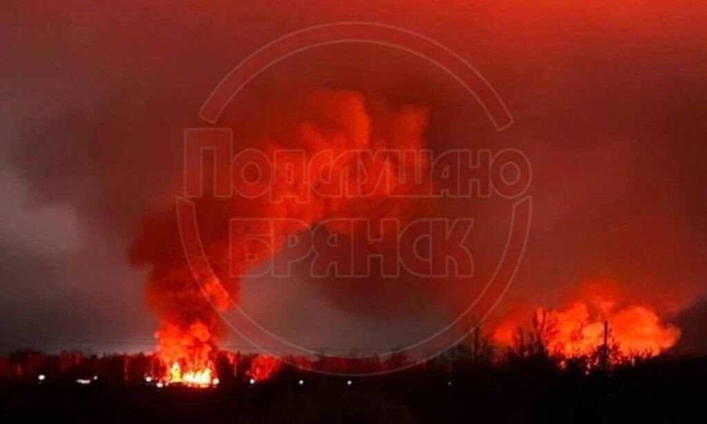 На рознесеному вибухом у Брянській області складі були боєприпаси, ракети до РСЗВ та КАБи, – ЦПД На рознесеному вибухом у Брянській області складі були боєприпаси, ракети до РСЗВ та КАБи, – ЦПД