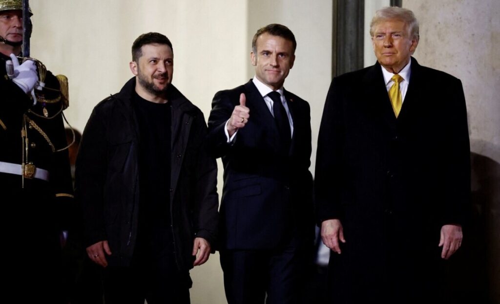 Владимир Зеленский прокомментировал свою встречу с Дональдом Трампом и Эммануэлем Макроном