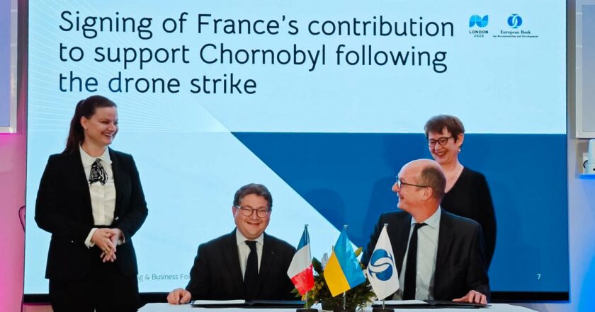 Франція внесла на рахунок Чорнобильського фонду ЄБРР 10 млн євро для відновлення укриття над саркофагом ЧАЕС