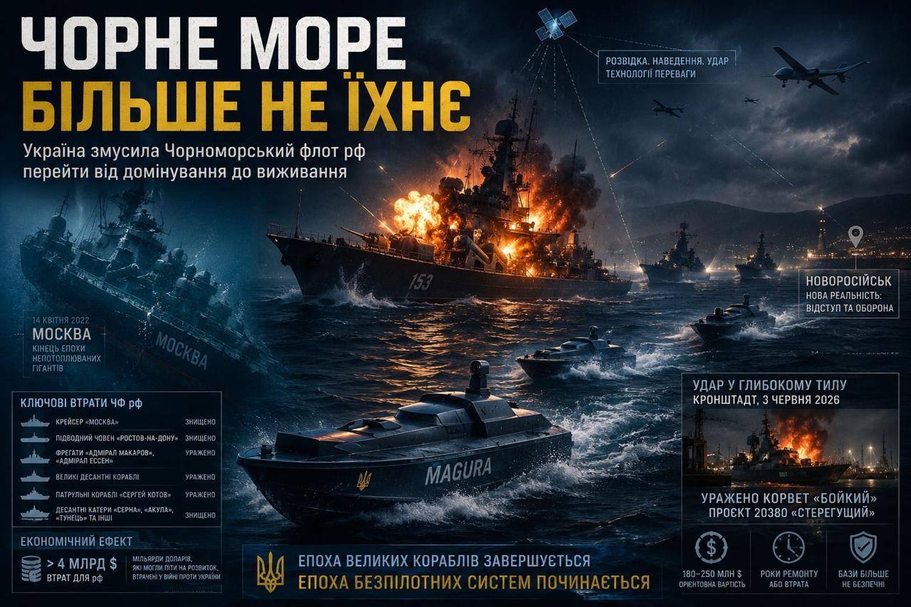 Бюджет війни: вартість знищених та уражених Україною російських кораблів становить близько $4 млрд Бюджет війни: вартість знищених та уражених Україною російських кораблів становить близько $4 млрд