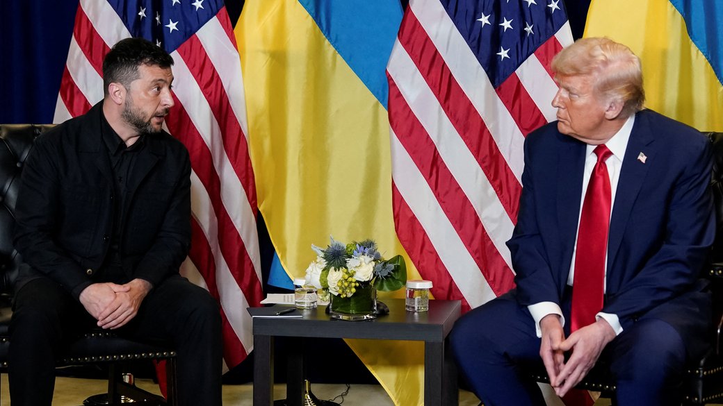 Володимир Зеленський на полях 80-ї сесії Генасамблеї ООН провів зустріч із Дональдом Трампом . Про що говорили Володимир Зеленський на полях 80-ї сесії Генасамблеї ООН провів зустріч із Дональдом Трампом . Про що говорили