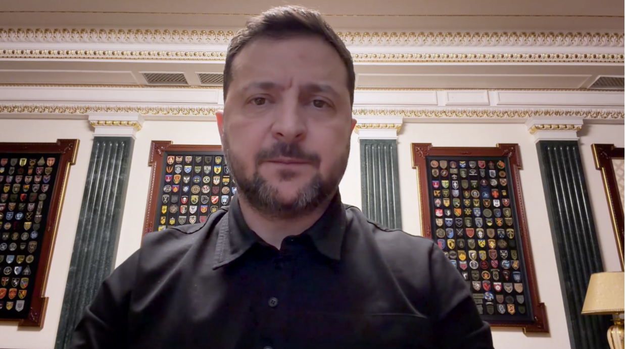 Владимир Зеленский рассказал об основных целях во время вражеского обстрела в ночь на 25 апреля