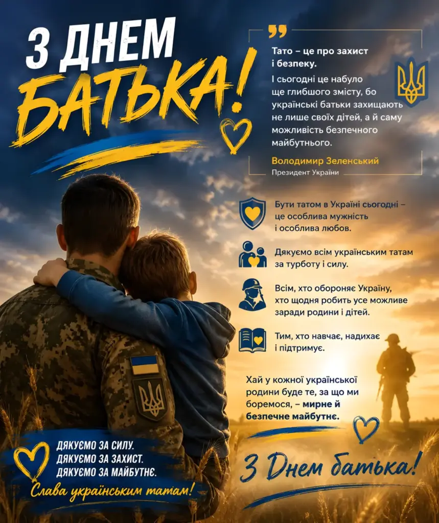 Сьогодні Україна відзначає День батька