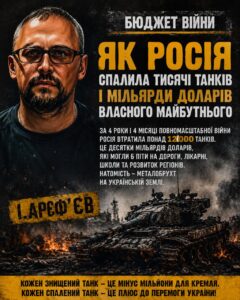 War Budget. Over 12,000 russian tanks turned into scrap metal by Ukraine’s Defense Forces, costing the Kremlin billions