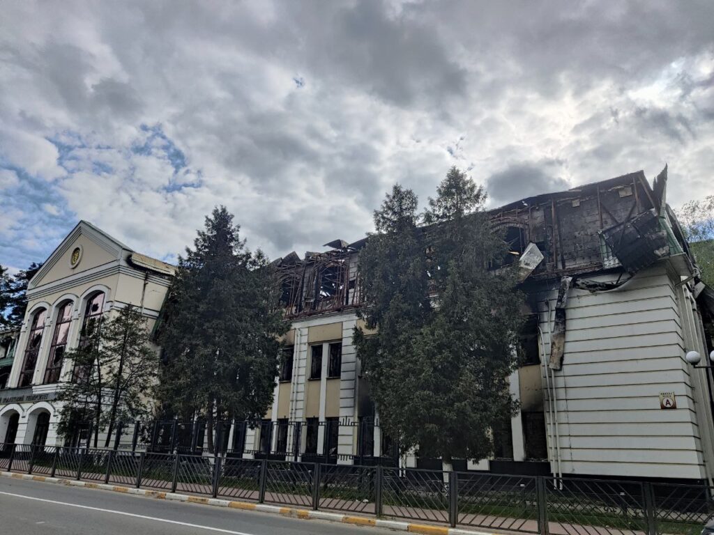 State Tax Service of Ukraine building; business office damage; entrepreneur document State Tax Service of Ukraine building; business office damage; entrepreneur document
