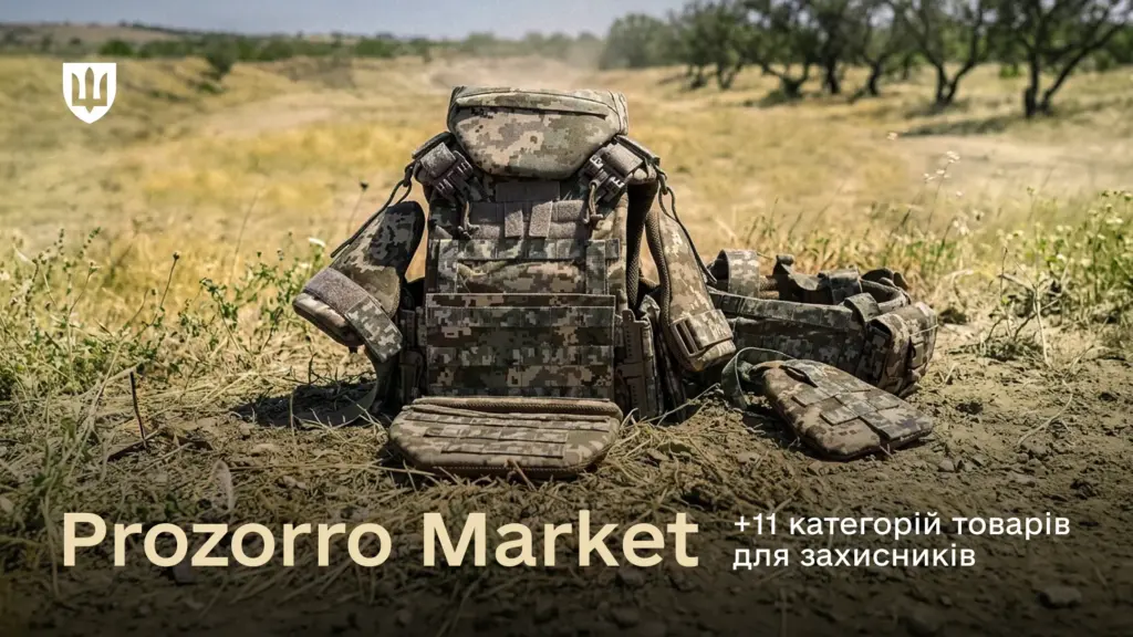 Від бронежилетів до взуття: нові категорії товарів для військових на Prozorro Market Від бронежилетів до взуття: нові категорії товарів для військових на Prozorro Market