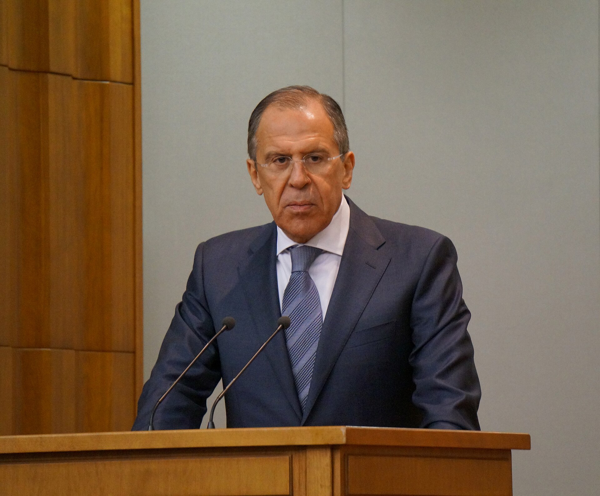 Sergey Lavrov; British drone; Ministry of Defence of the United Kingdom building
