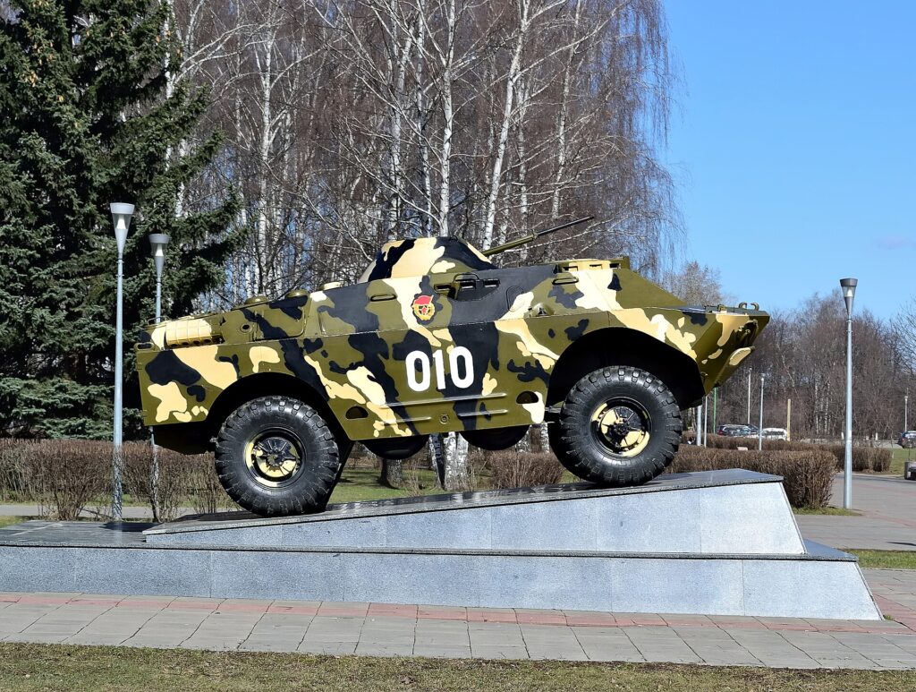 BRDM-2 armored vehicle; Ukrainian military equipment; robotic combat platform