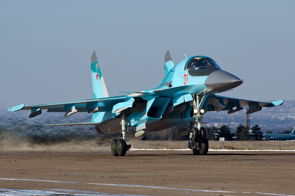Akhtubinsk airfield; Sukhoi Su-34; Russian military aircraft Akhtubinsk airfield; Sukhoi Su-34; Russian military aircraft