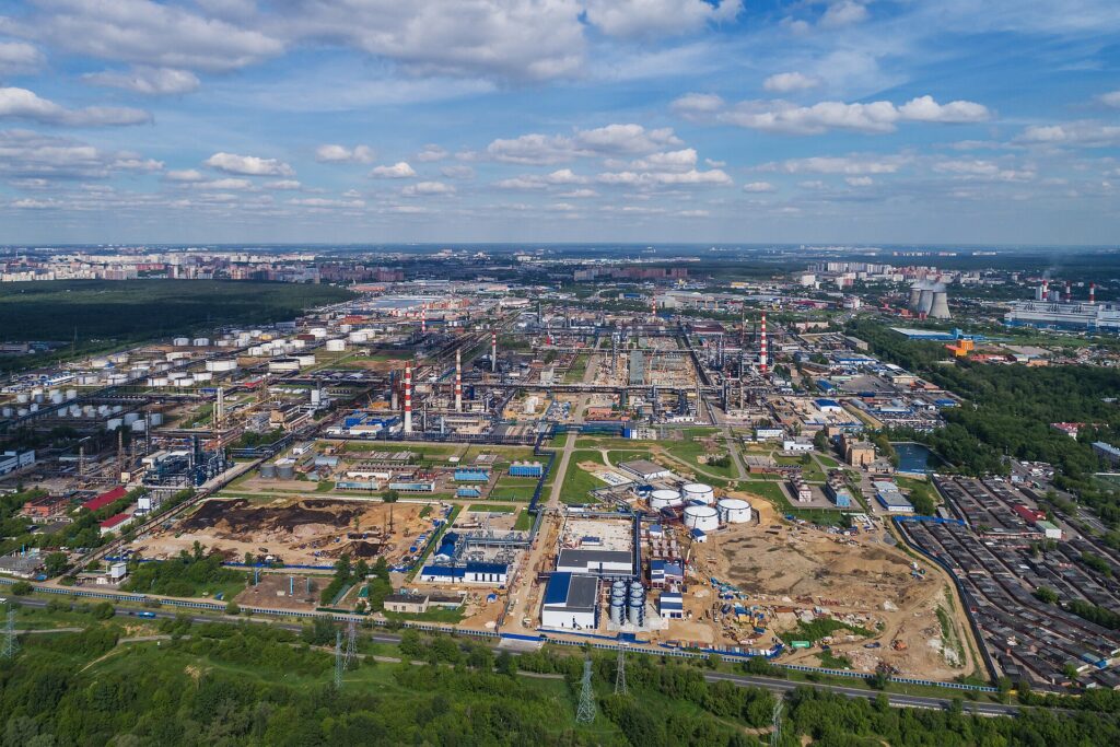 Moscow oil refinery; Wildberries warehouse