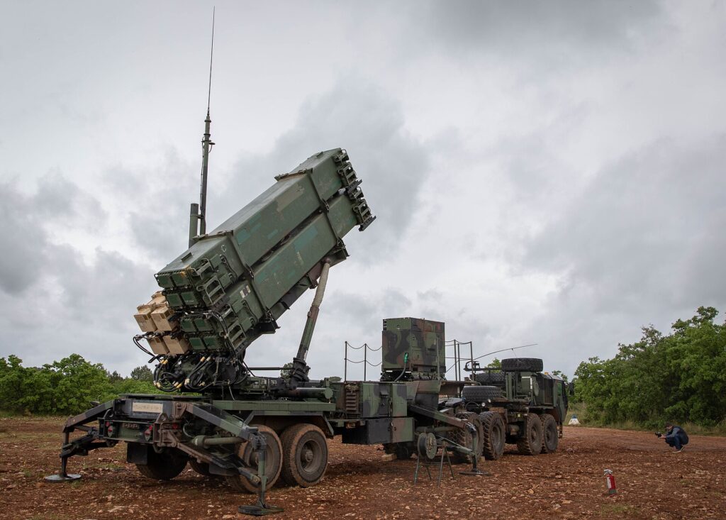 Patriot missile system; Andrii Sybiha; United24 Patriot missile system; Andrii Sybiha; United24