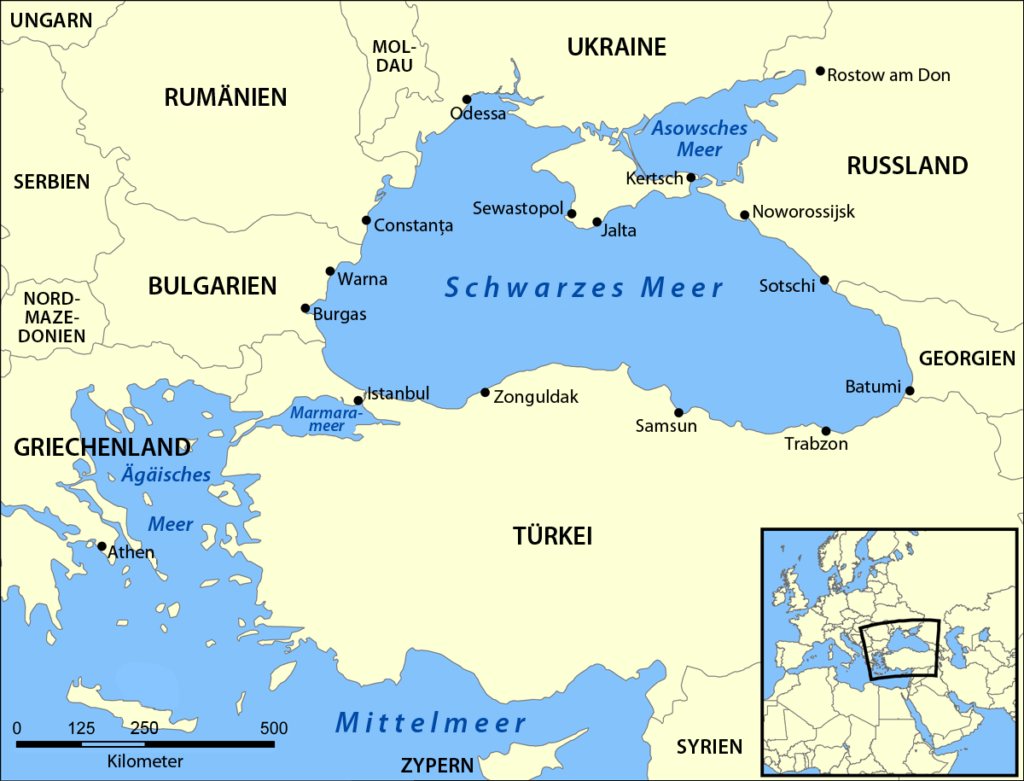 Black sea map