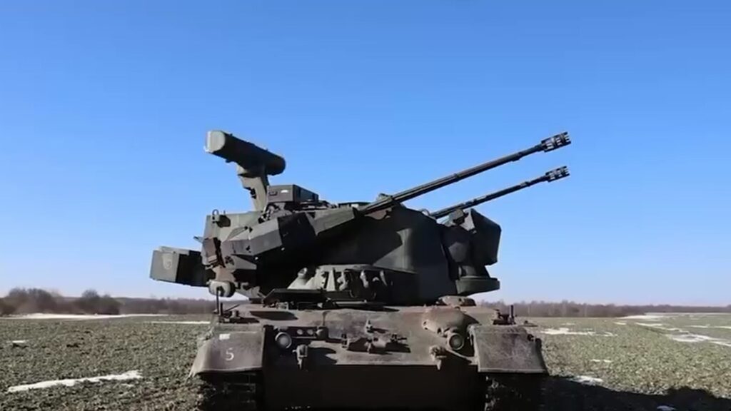 Air defence systems operating in Kyiv