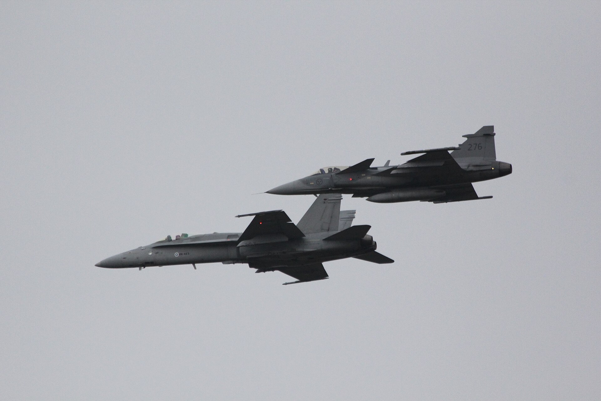 Двомісний винищувач «Gripen F» здійснив перший політ