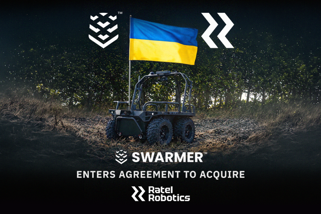 Компания Swarmer покупает украинского производителя боевых роботов «Ratel» за 224 млн долларов