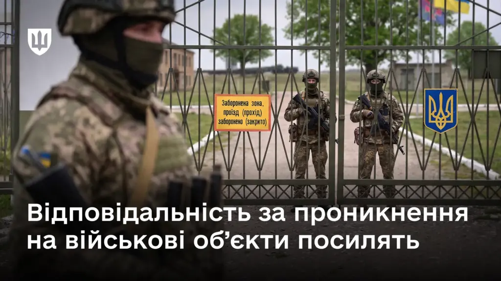За самовільне проникнення на військові об’єкти пропонують карати штрафом до 51 000 грн За самовільне проникнення на військові об’єкти пропонують карати штрафом до 51 000 грн