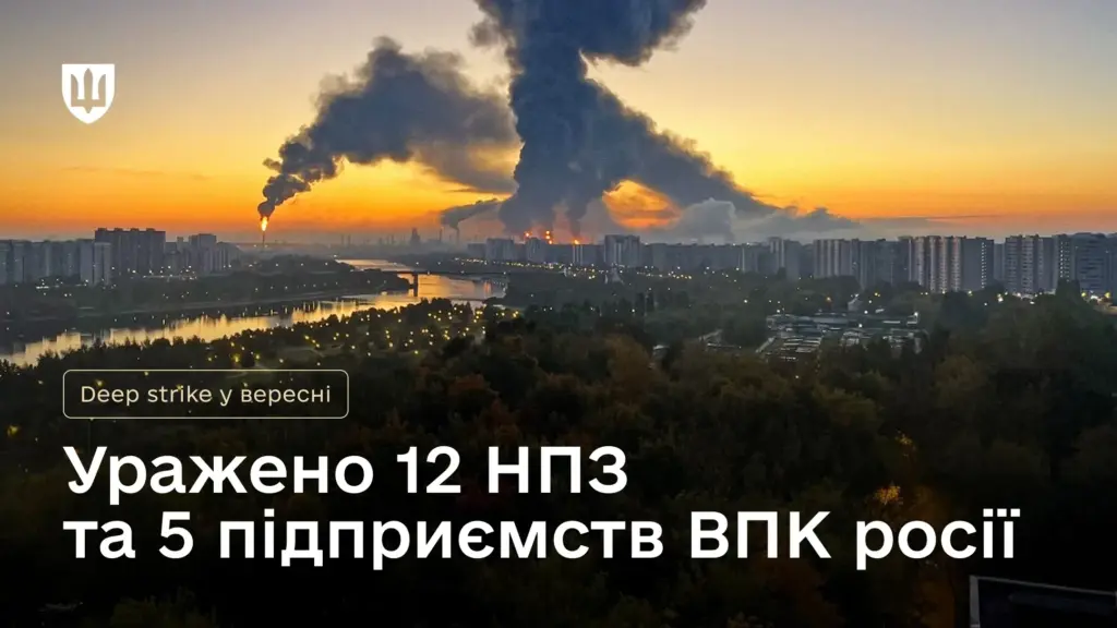 Итоги deep strike в сентябре: под прицелом были НПЗ, военные базы и аэродромы рф Итоги deep strike в сентябре: под прицелом были НПЗ, военные базы и аэродромы рф