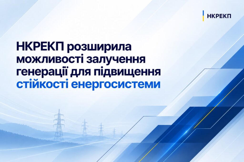 НКРЕКП розширила доступ до генерації для стабілізації енергосистеми