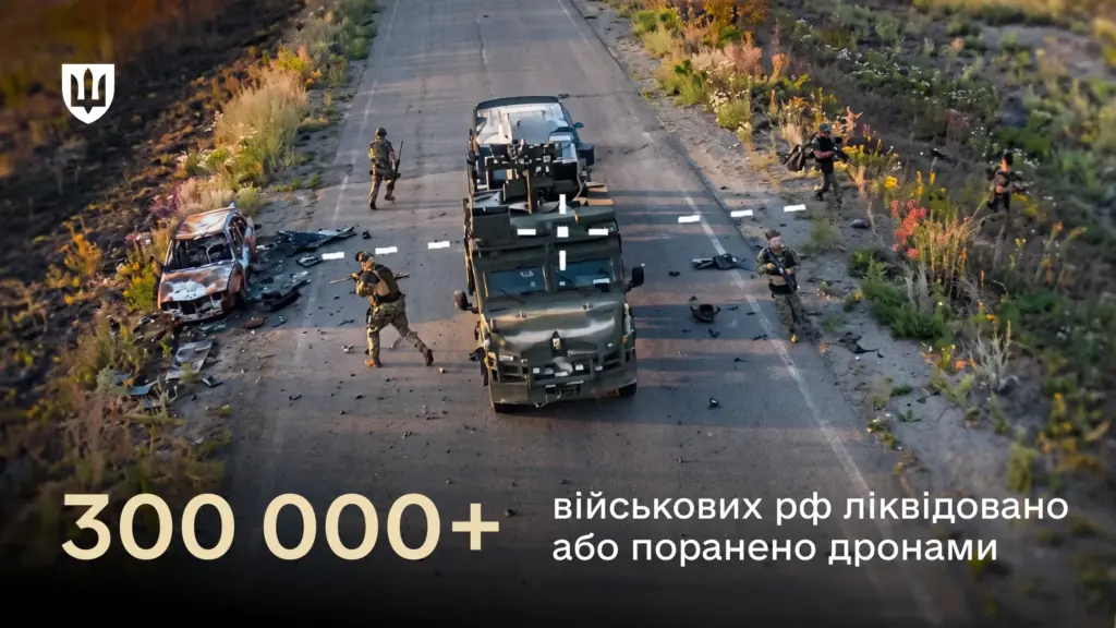 Українські дрони знешкодили понад 300 тисяч окупантів від початку року